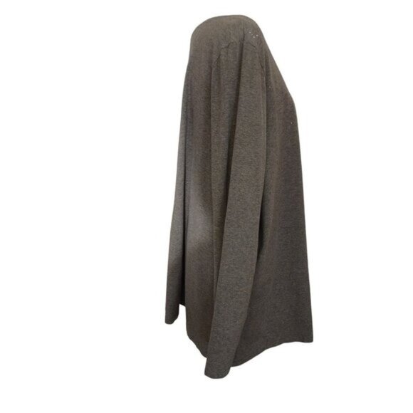 Avenue Grey Long Sleeve Top W/Rhinestone Accents -SIZE: 26/28 - Picture 4 of 6